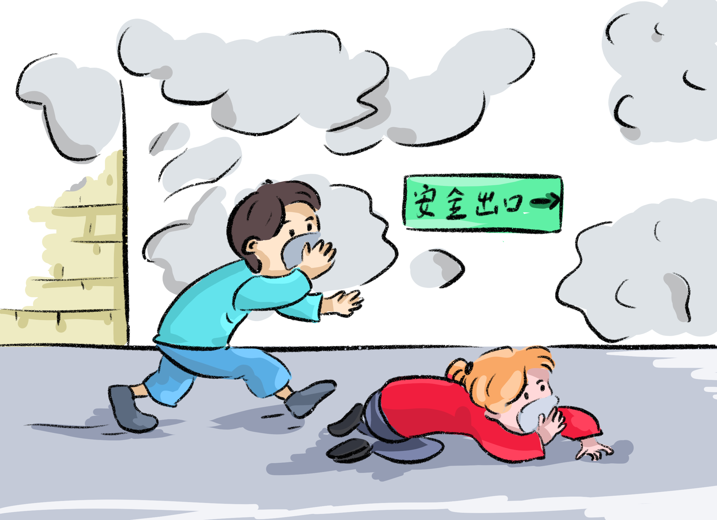 摄图网_401166183_火灾安全逃跑（企业商用）.jpg