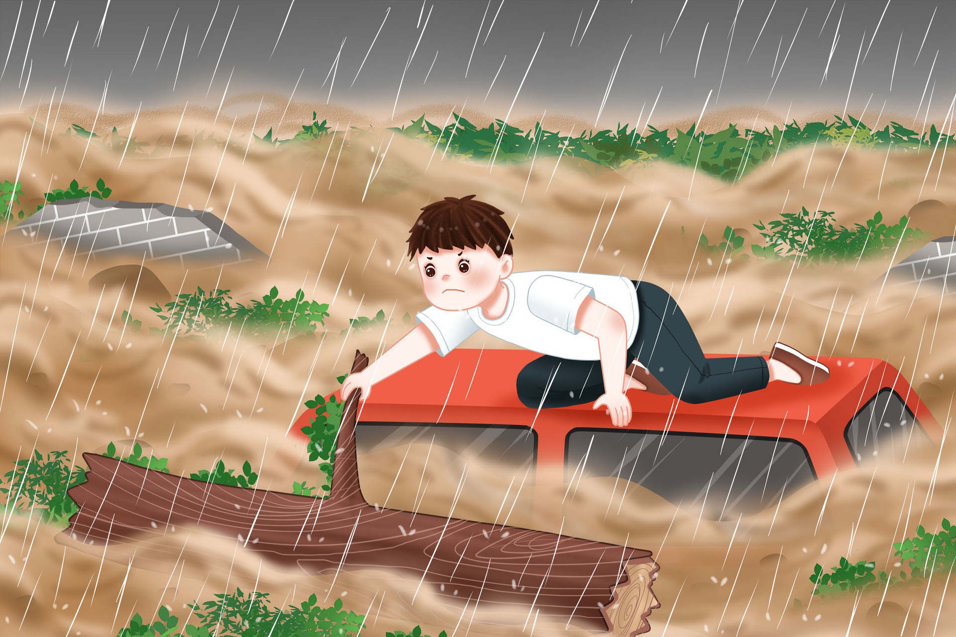 摄图网_401953965_banner_洪灾被困在车顶抓住树枝的人（企业商用）.jpg