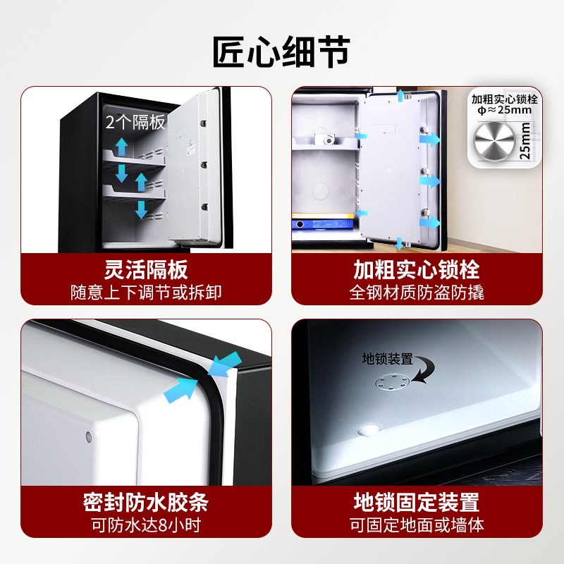 UL防火2小时+防水8小时指纹触屏锁3245SLBTC-BD