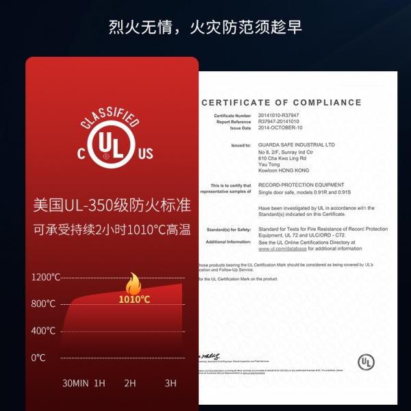 更能保障财产安全的一款防火保险柜！