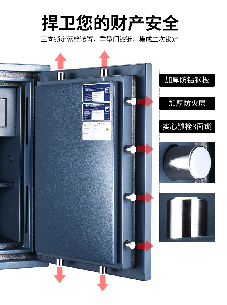 新品上市了！！盾牌欧标EN认证的防火防盗保险柜(图11)